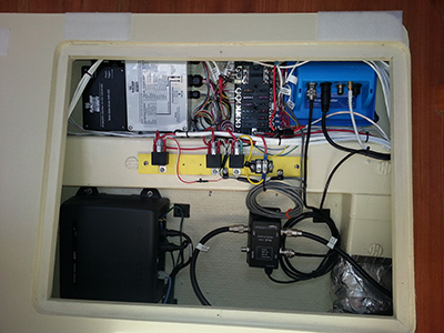 Expanded view of Control Box, Relays, Voice Driver and 12Vdc Fuse Box